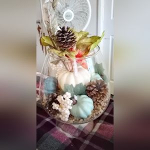 Homemade centerpiece for fall